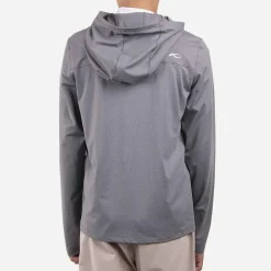 KJUS Midlayers-Boys' Hood Midlayer Half-Zip Pewter