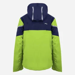 KJUS Jackets-Boys' Speed Racer Jacket Stem Green/Atlanta Blue