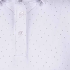 KJUS Polos-Girls' Printed Polo S/S White/Alloy