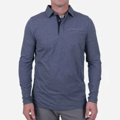 KJUS Polos & Shirts-Men'S Inverness Polo L/S Steel Blue