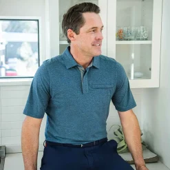 KJUS Polos & Shirts-Men'S Inverness Polo S/S Steel Blue