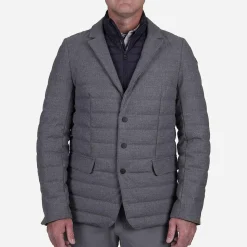 KJUS Jackets & Vests-Men'S Kensington Blazer Jacket Steel Grey/Deep Space