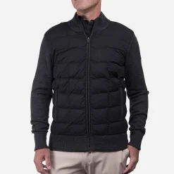 KJUS Jackets & Vests-Men'S Rhys Insulation Jacket Black/Steel Grey Melange
