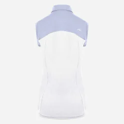 KJUS Polos-Women'S Callie Polo S/L White/Crystal Blue