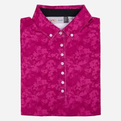 KJUS Polos-Women'S Dana Printed Polo L/S Cranberry