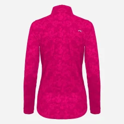KJUS Polos-Women'S Dana Printed Polo L/S Cranberry