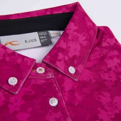 KJUS Polos-Women'S Dana Printed Polo L/S Cranberry