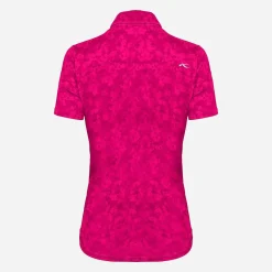 KJUS Polos-Women'S Enya Printed Polo S/S Cranberry