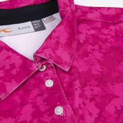 KJUS Polos-Women'S Enya Printed Polo S/S Cranberry