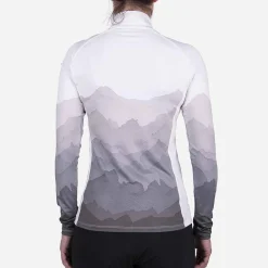 KJUS Midlayers & Sweaters-Women'S Motion Print Half-Zip White/Iron