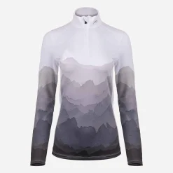 KJUS Midlayers & Sweaters-Women'S Motion Print Half-Zip White/Iron