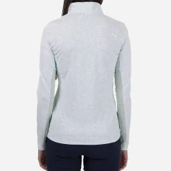 KJUS Midlayers & Sweaters-Women'S Sunshine Printed Half-Zip Cucumber Ice/White