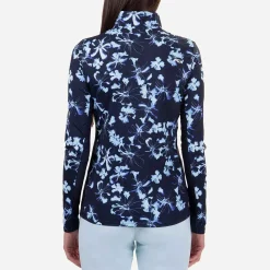 KJUS Midlayers & Sweaters-Women'S Sunshine Printed Half-Zip Icy Blue/Atlanta Blue